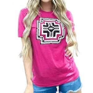NEW STERLING KREEK graphic short sleeve t-shirt in pink